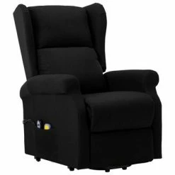 VidaXL Fauteuil de massage inclinable Noir Tissu -Fauteuils électriques Soldes image 3 289742