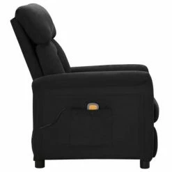 VidaXL Fauteuil inclinable de massage Noir Similicuir daim 8 VidaXL Fauteuil inclinable de massage Noir Similicuir daim -Fauteuils électriques Soldes image 3 289774