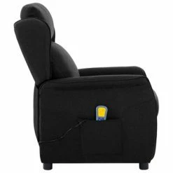 VidaXL Fauteuil inclinable de massage Noir Tissu -Fauteuils électriques Soldes image 3 289788