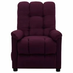 VidaXL Fauteuil inclinable de massage Violet Tissu -Fauteuils électriques Soldes image 3 289813