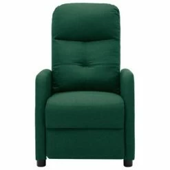 VidaXL Fauteuil inclinable de massage Vert foncé Tissu -Fauteuils électriques Soldes image 3 289832