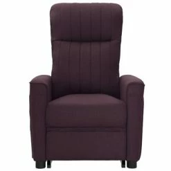 VidaXL Fauteuil inclinable de massage Violet Tissu -Fauteuils électriques Soldes image 3 3098190