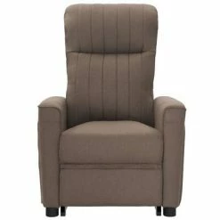 VidaXL Fauteuil inclinable de massage Taupe Tissu -Fauteuils électriques Soldes image 3 3098191