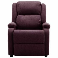 VidaXL Fauteuil de massage inclinable électrique Violet Tissu 8 VidaXL Fauteuil de massage inclinable électrique Violet Tissu -Fauteuils électriques Soldes image 3 3098365