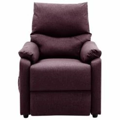 VidaXL Fauteuil inclinable électrique de massage Violet Tissu -Fauteuils électriques Soldes image 3 3098437