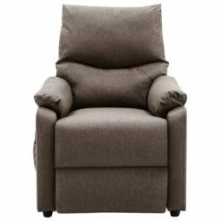 VidaXL Fauteuil inclinable électrique de massage Taupe Tissu -Fauteuils électriques Soldes image 3 3098438