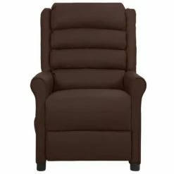 VidaXL Fauteuil inclinable électrique de massage Marron Similicuir -Fauteuils électriques Soldes image 3 3098472