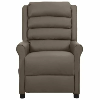 VidaXL Fauteuil inclinable électrique de massage Gris Similicuir 3 VidaXL Fauteuil inclinable électrique de massage Gris Similicuir – Image 3