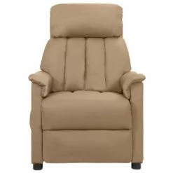 VidaXL Fauteuil de massage inclinable électrique Cappuccino Similicuir -Fauteuils électriques Soldes image 3 3098501