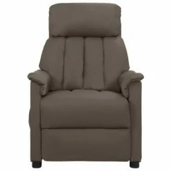VidaXL Fauteuil de massage inclinable électrique Gris Similicuir -Fauteuils électriques Soldes image 3 3098503