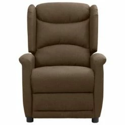 VidaXL Fauteuil de massage inclinable électrique Marron Tissu -Fauteuils électriques Soldes image 3 3098522