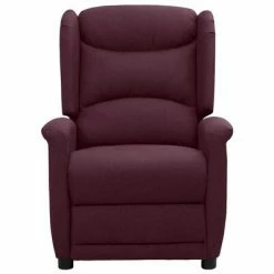 VidaXL Fauteuil de massage inclinable électrique Violet Tissu -Fauteuils électriques Soldes image 3 3098525