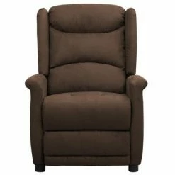 VidaXL Fauteuil inclinable de massage Marron Tissu microfibre 8 VidaXL Fauteuil inclinable de massage Marron Tissu microfibre -Fauteuils électriques Soldes image 3 3098537