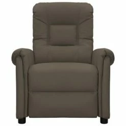 VidaXL Fauteuil inclinable électrique de massage Gris Similicuir 8 VidaXL Fauteuil inclinable électrique de massage Gris Similicuir -Fauteuils électriques Soldes image 3 3098579