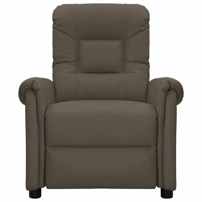 VidaXL Fauteuil inclinable électrique de massage Gris Similicuir 3 VidaXL Fauteuil inclinable électrique de massage Gris Similicuir – Image 3