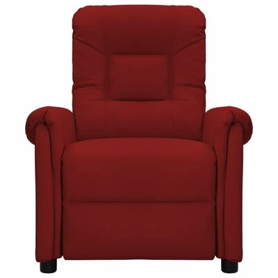 VidaXL Fauteuil inclinable électrique de massage Bordeaux Similicuir 3 VidaXL Fauteuil inclinable électrique de massage Bordeaux Similicuir – Image 3