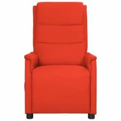 VidaXL Fauteuil inclinable électrique de massage Rouge Similicuir -Fauteuils électriques Soldes image 3 3098608