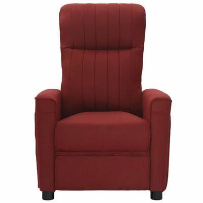VidaXL Fauteuil électrique de massage Rouge bordeaux Tissu 3 VidaXL Fauteuil électrique de massage Rouge bordeaux Tissu – Image 3