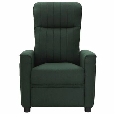 VidaXL Fauteuil électrique de massage Vert foncé Tissu 3 VidaXL Fauteuil électrique de massage Vert foncé Tissu – Image 3