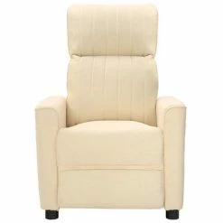 VidaXL Fauteuil électrique de massage Crème Tissu -Fauteuils électriques Soldes image 3 3098898