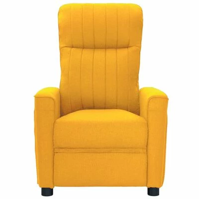 VidaXL Fauteuil électrique de massage Jaune Tissu 3 VidaXL Fauteuil électrique de massage Jaune Tissu – Image 3