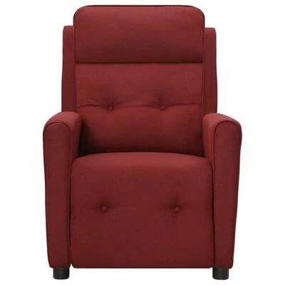 VidaXL Fauteuil électrique de massage Rouge bordeaux Tissu 3 VidaXL Fauteuil électrique de massage Rouge bordeaux Tissu – Image 3