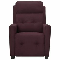 VidaXL Fauteuil électrique de massage Violet Tissu -Fauteuils électriques Soldes image 3 3098920