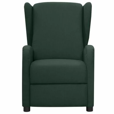 VidaXL Fauteuil électrique de massage Vert foncé Tissu 3 VidaXL Fauteuil électrique de massage Vert foncé Tissu – Image 3