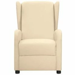 VidaXL Fauteuil électrique de massage Crème Tissu -Fauteuils électriques Soldes image 3 3098946