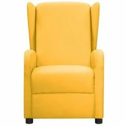 VidaXL Fauteuil électrique de massage Jaune Tissu -Fauteuils électriques Soldes image 3 3098948