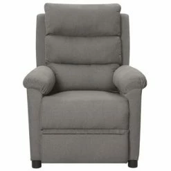 VidaXL Fauteuil électrique de massage Gris clair Tissu -Fauteuils électriques Soldes image 3 3098975
