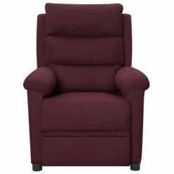 VidaXL Fauteuil électrique de massage Violet Tissu -Fauteuils électriques Soldes image 3 3098982