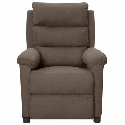 VidaXL Fauteuil électrique de massage Taupe Tissu 3 VidaXL Fauteuil électrique de massage Taupe Tissu – Image 3