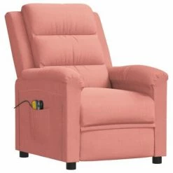VidaXL Fauteuil électrique de massage Rose Velours 8 VidaXL Fauteuil électrique de massage Rose Velours -Fauteuils électriques Soldes image 3 3099016