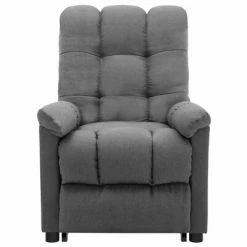 VidaXL Fauteuil inclinable de massage Gris clair Tissu -Fauteuils électriques Soldes image 3 3100352