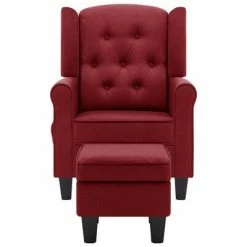 VidaXL Fauteuil de massage avec repose-pied Rouge bordeaux Tissu 8 VidaXL Fauteuil de massage avec repose-pied Rouge bordeaux Tissu -Fauteuils électriques Soldes image 3 320164