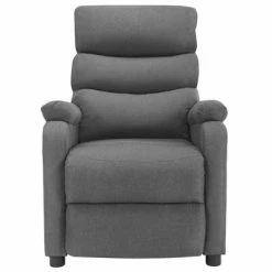 VidaXL Fauteuil inclinable de massage Gris clair Tissu -Fauteuils électriques Soldes image 3 321226