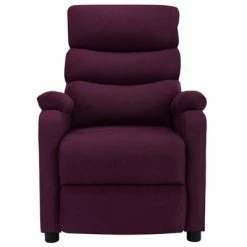 VidaXL Fauteuil inclinable de massage Violet Tissu -Fauteuils électriques Soldes image 3 321233