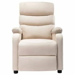 VidaXL Fauteuil inclinable de massage Crème Tissu -Fauteuils électriques Soldes image 3 321235