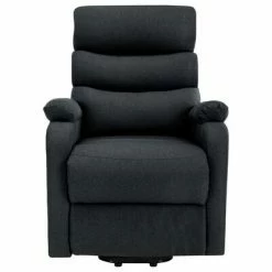 VidaXL Fauteuil inclinable de massage Gris foncé Tissu -Fauteuils électriques Soldes image 3 321247
