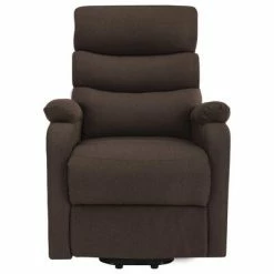 VidaXL Fauteuil inclinable de massage Marron Tissu -Fauteuils électriques Soldes image 3 321250