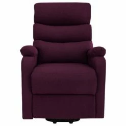 VidaXL Fauteuil inclinable de massage Violet Tissu -Fauteuils électriques Soldes image 3 321253