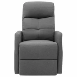 VidaXL Fauteuil inclinable de massage Gris clair Tissu 8 VidaXL Fauteuil inclinable de massage Gris clair Tissu -Fauteuils électriques Soldes image 3 321342