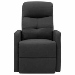 VidaXL Fauteuil inclinable de massage Gris foncé Tissu -Fauteuils électriques Soldes image 3 321343