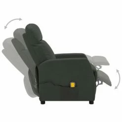 VidaXL Fauteuil de massage inclinable Anthracite Similicuir -Fauteuils électriques Soldes image 3 321362