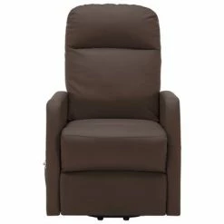 VidaXL Fauteuil inclinable de massage Marron Similicuir -Fauteuils électriques Soldes image 3 321375