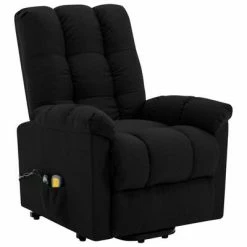 VidaXL Fauteuil inclinable de massage Noir Tissu -Fauteuils électriques Soldes image 3 321392