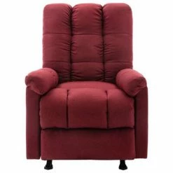 VidaXL Fauteuil de massage inclinable Rouge bordeaux Tissu -Fauteuils électriques Soldes image 3 321413