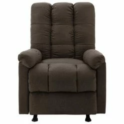 VidaXL Fauteuil de massage inclinable Marron foncé Tissu -Fauteuils électriques Soldes image 3 321415
