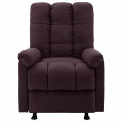 VidaXL Fauteuil de massage inclinable Violet Tissu -Fauteuils électriques Soldes image 3 321417